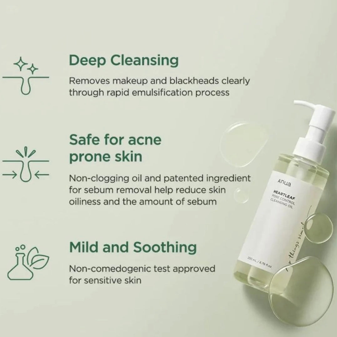 Anua Heartleaf Pore Control Cleansing Oil