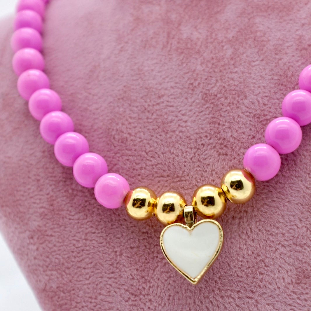 Colorful Beads With Hearts