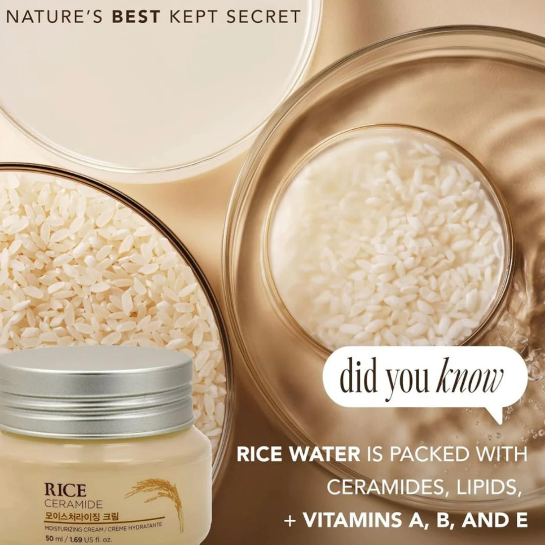 The Face Shop Rice Ceramide Moisturizing Cream