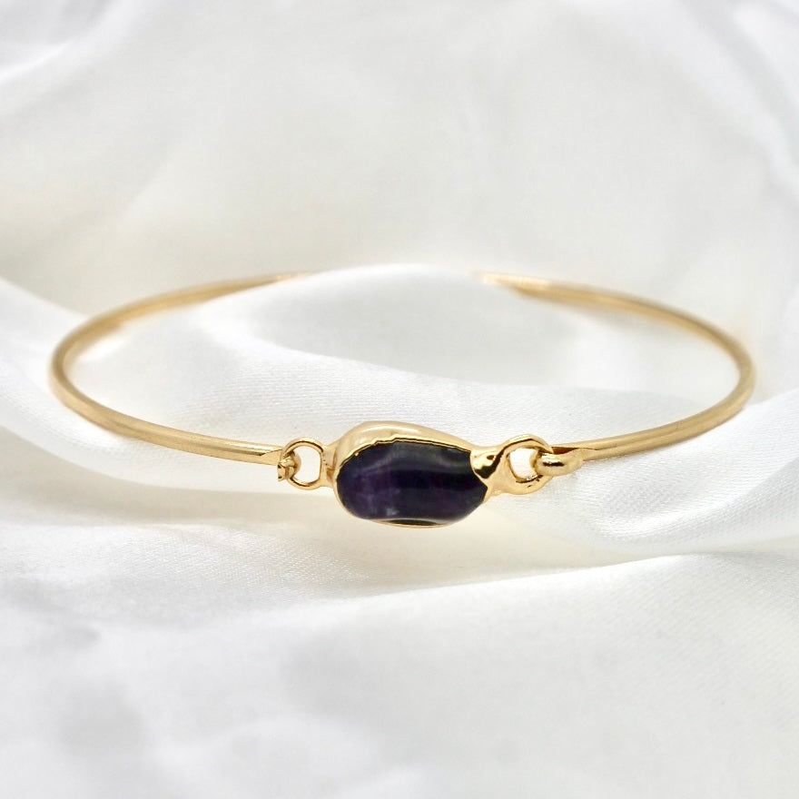 Amethyst Gold Plated Bracelet