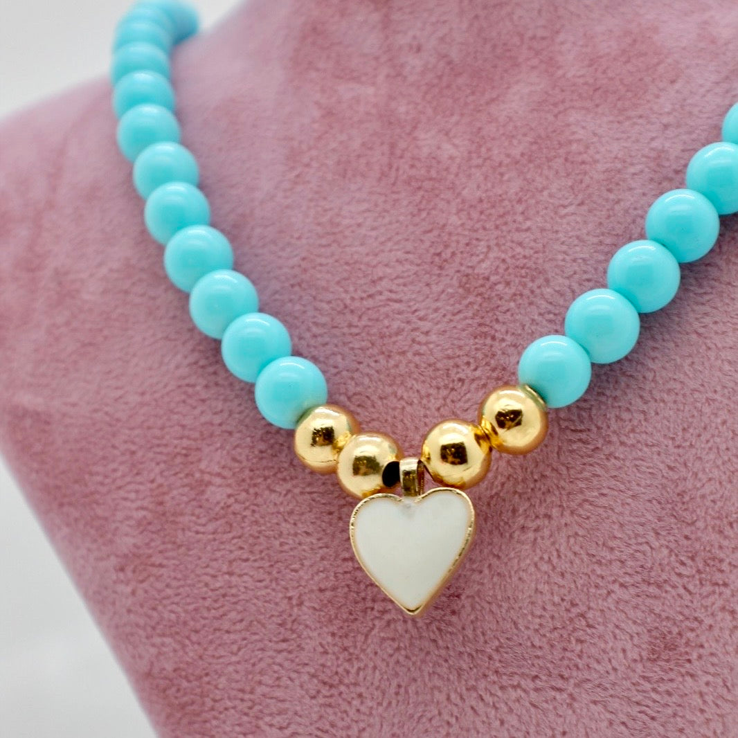 Colorful Beads With Hearts